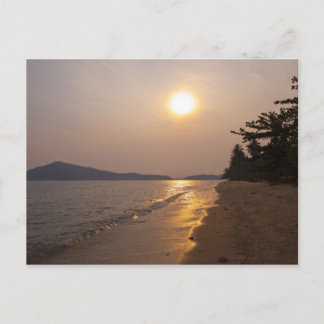 Sunset in Koh Chang in Thailand Postcard