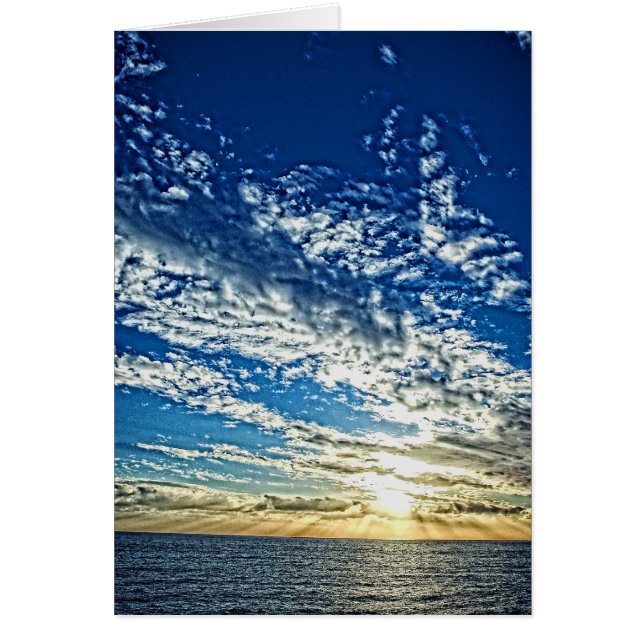 Sunset in Liguria - the Cinque Terre Card (Front)