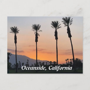 Sunset in Oceanside California  Postcard