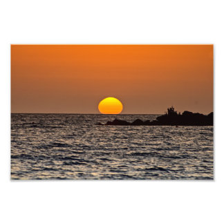 Sunset in Paphos, Cyprus (2532)  Photo Print
