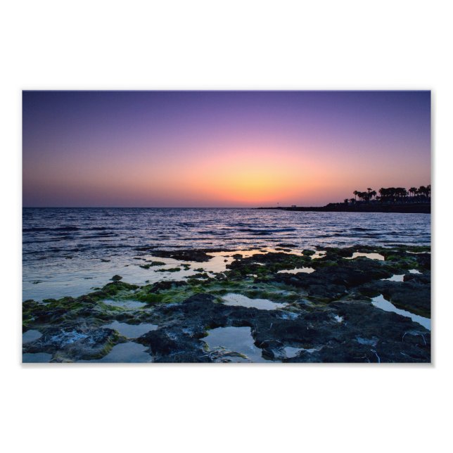 Sunset in Paphos, Cyprus (2547) Photo Print (Front)