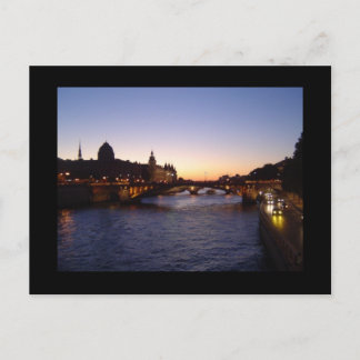 Sunset in Paris Postcard