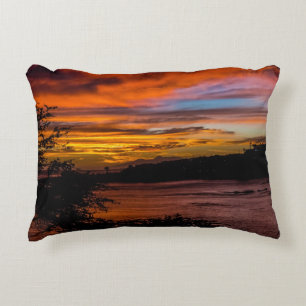 Sunset in Praia, Cape Verde Accent Pillow