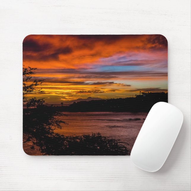 Sunset in Praia, Cape Verde Mouse Pad (With Mouse)