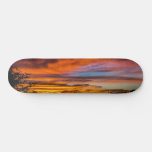 Sunset in Praia, Cape Verde Skateboard