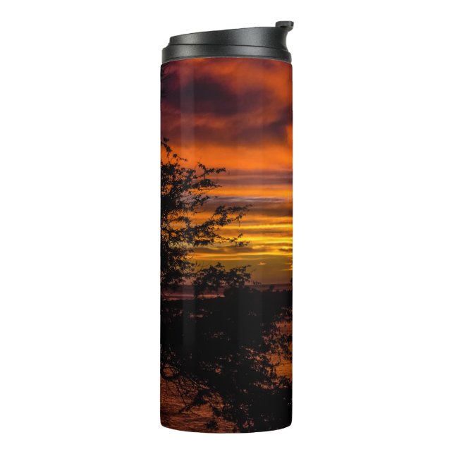 Sunset in Praia, Cape Verde Thermal Tumbler (Rotated Left)