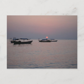 Sunset in Sihanoukville, Cambodia Postcard