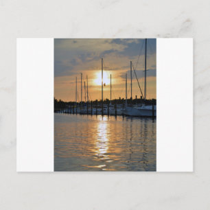 Sunset in Southport Postcard