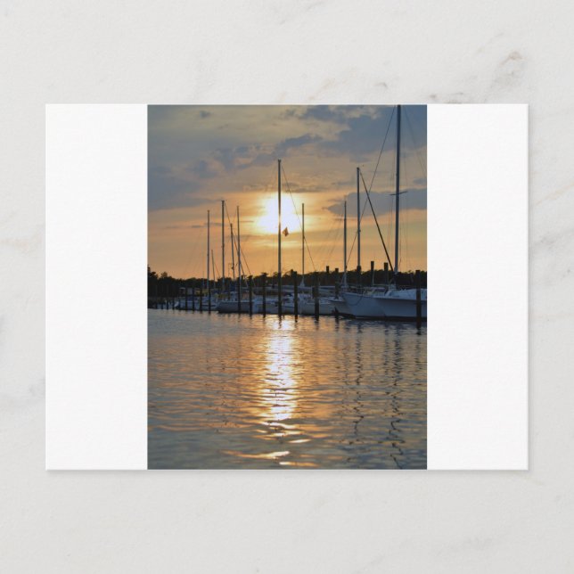 Sunset in Southport Postcard (Front)