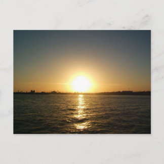 sunset in tampa florida postcard