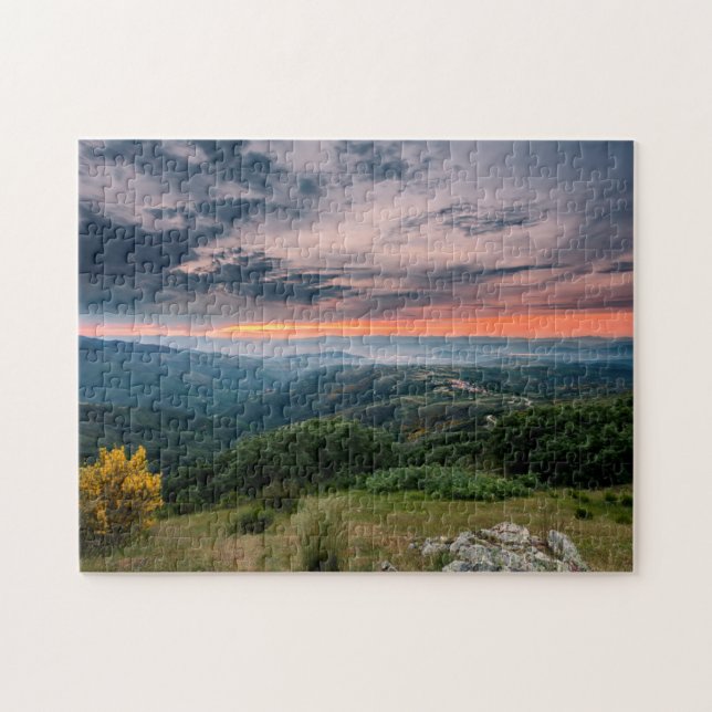 Sunset In The Bierzo Jigsaw Puzzle (Horizontal)