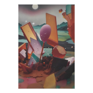 Sunset in the Candy Lands - Ken Gauge Art Poster