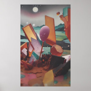 Sunset in the Candy Lands - Ken Gauge Art Poster