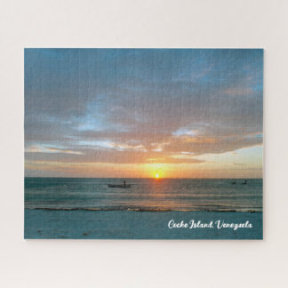 Sunset in the Caribbean Sea Jigsaw Puzzle