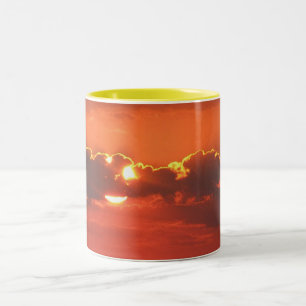 Sunset in the Clouds Two-Tone Coffee Mug
