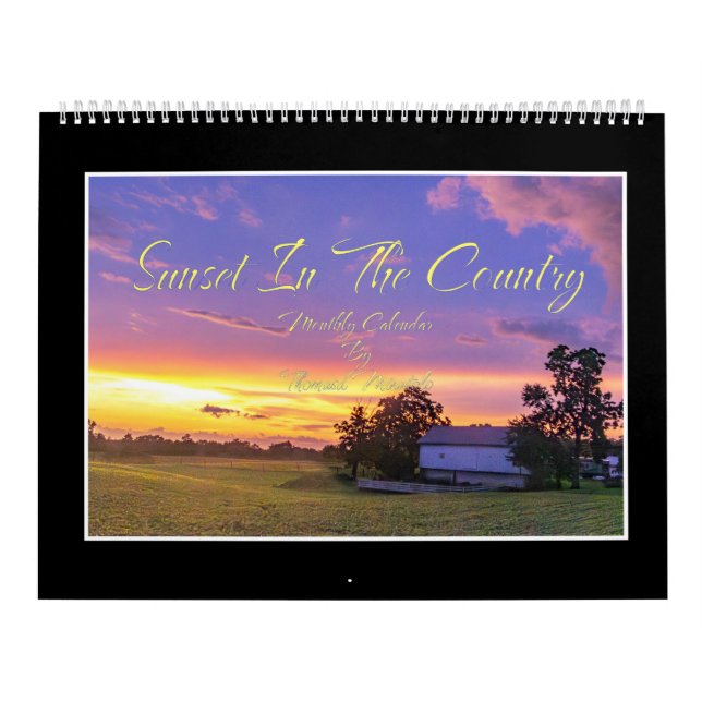 Sunset In The Country Calendar (Cover)