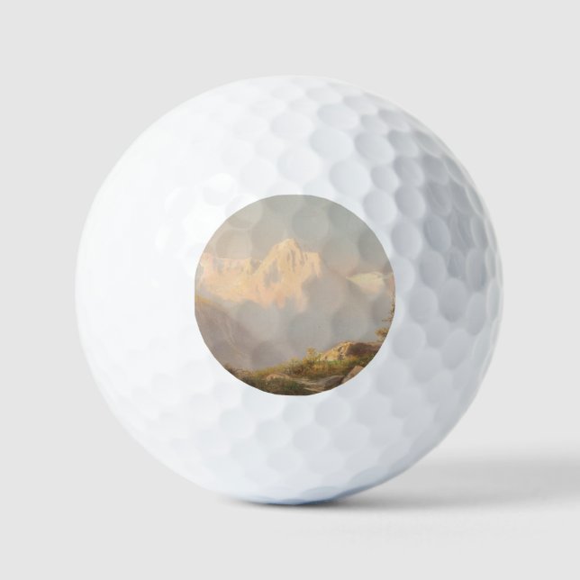 Sunset in the Mountains – Carl Lafite Golf Balls (Front)