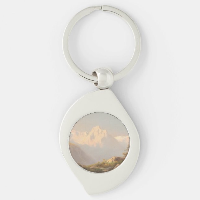 Sunset in the Mountains – Carl Lafite Keychain (Front)