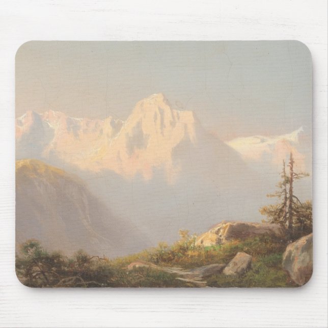 Sunset in the Mountains – Carl Lafite Mouse Pad (Front)