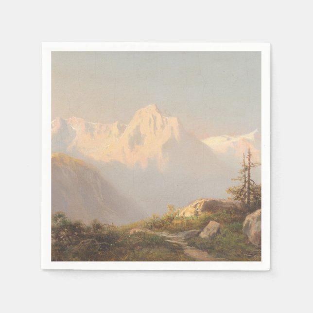 Sunset in the Mountains – Carl Lafite Napkin (Front)