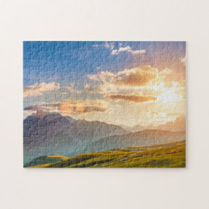 Sunset in the Mountains Jigsaw Puzzle