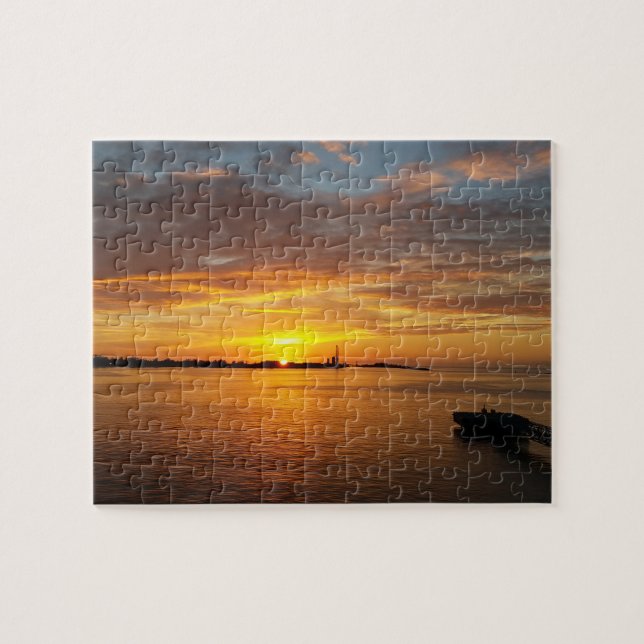Sunset in the Paradise Jigsaw Puzzle (Horizontal)
