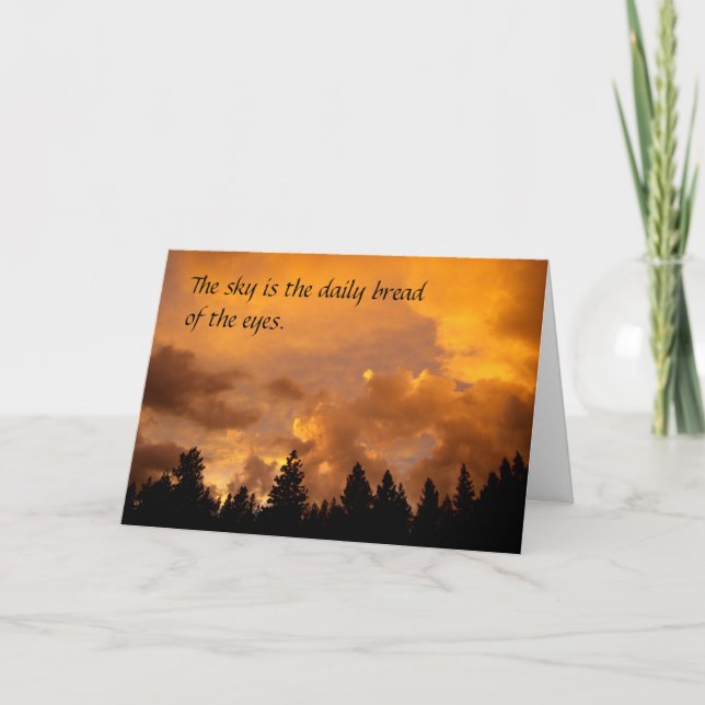 Sunset in the Sierras - Inspirational Card (Front)