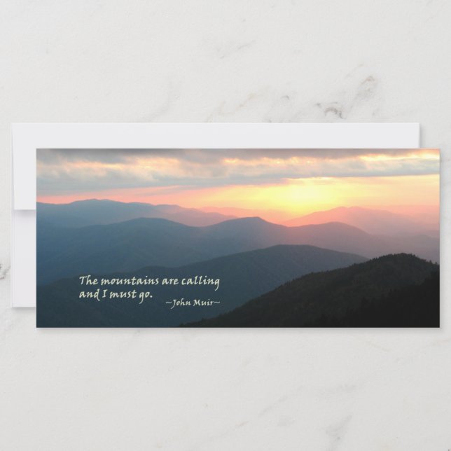 Sunset in the Smokies: Mtns are calling / Muir (Front)