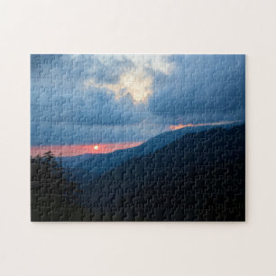 Sunset in the Smoky Mountains - 11x14 Jigsaw Puzzle