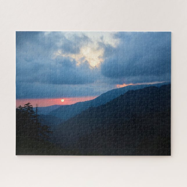 Sunset in the Smoky Mountains  -  16x20 Jigsaw Puzzle (Horizontal)