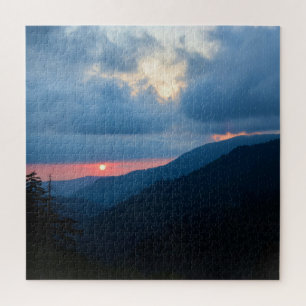 Sunset in the Smoky Mountains - 20x20 Jigsaw Puzzle