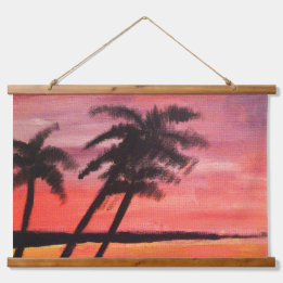 Sunset In The Tropics Hanging Tapestry