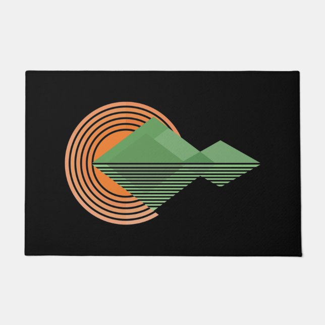 Sunset in the valley doormat (Front)