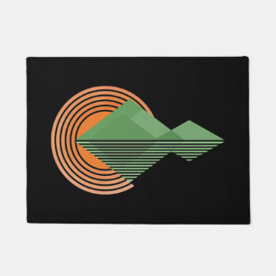 Sunset in the valley doormat