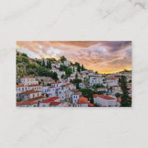 SUNSET IN TRADITIONAL GREECE