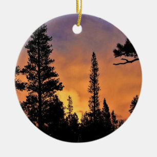 Sunset in Tuolumne Meadows, Yosemite, CA Ceramic Ornament