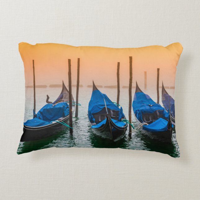 Sunset in Venice Accent Pillow (Back)