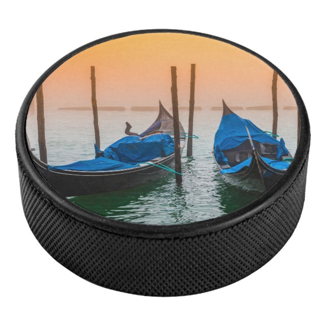 Sunset in Venice Hockey Puck (3/4)
