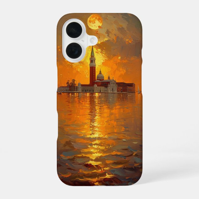 Sunset in Venice iPhone 16 Case (Back)