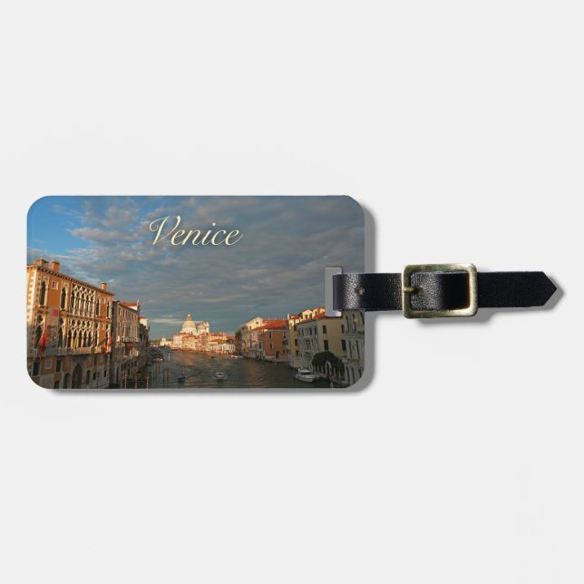 Sunset in Venice Italy Luggage Tag (Front Horizontal)