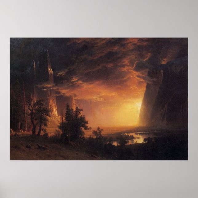 Sunset in Yosemite Valley – Bierstadt Print (Front)