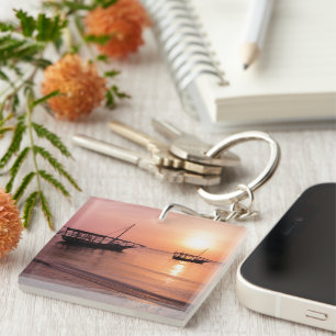 Sunset in Zanzibar Keychain