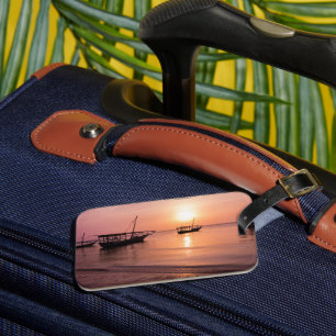 Sunset in Zanzibar Luggage Tag