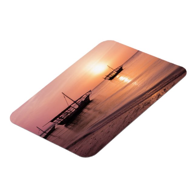 Sunset in Zanzibar Magnet (Left Side)