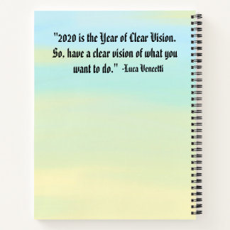 Sunset Inspired Motivational Spiral Notebook