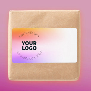 Sunset Inspired Ombre Return Address or Product