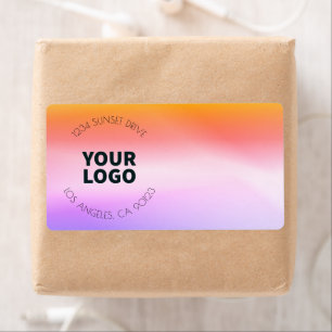 Sunset Inspired Ombre Return Address or Product