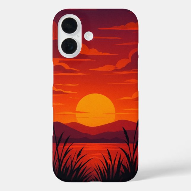 Sunset iPhone 16 case (Back)