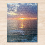 Sunset jigsaw puzzle<br><div class="desc">This jigsaw puzzle is printed with a serene sun set photographed in the south of France.
However it is customizable and you can upload your own photo to to make this a personal gift or keepsake.</div>