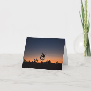 Sunset Joshua Trees Thank You Card
